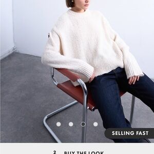 Topshop knit wool blend sweater